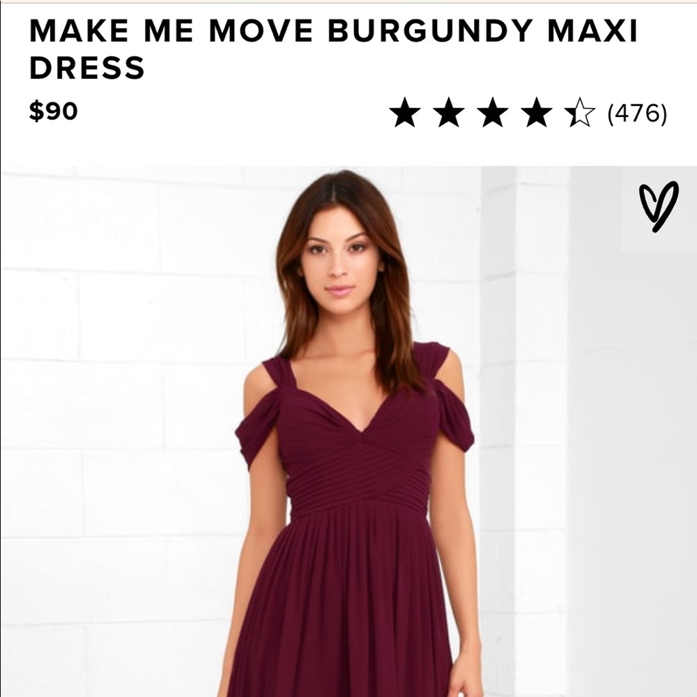 Make me move burgundy dress